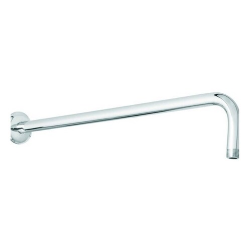 Regadera Cuadrada De Acero Inoxidable 20cm Con Tubo De 50cm con Chapeton Cromada 