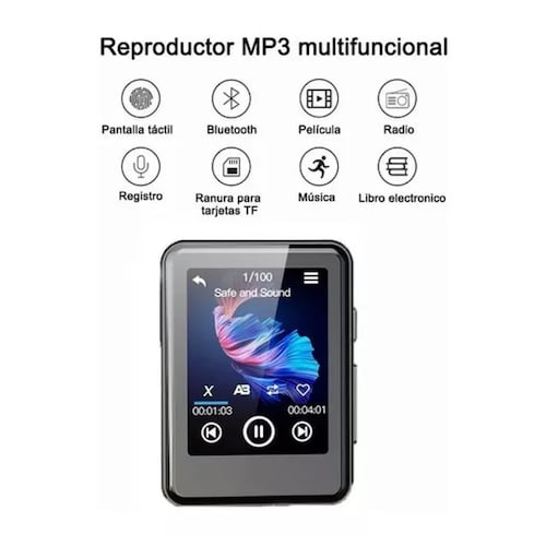 Reproductor de música portátil Bluetooth
