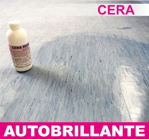 Cera Rosa pbp para brillar Pisos Mármol Vinil Laminado 1Lt