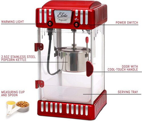 Maquina para Palomitas Elite Gourmet EPM-250