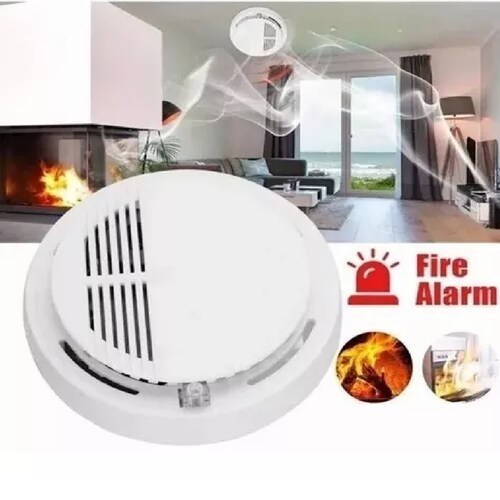 Alarma Inalambrico Detector Humo Contra Incendios Seguridad