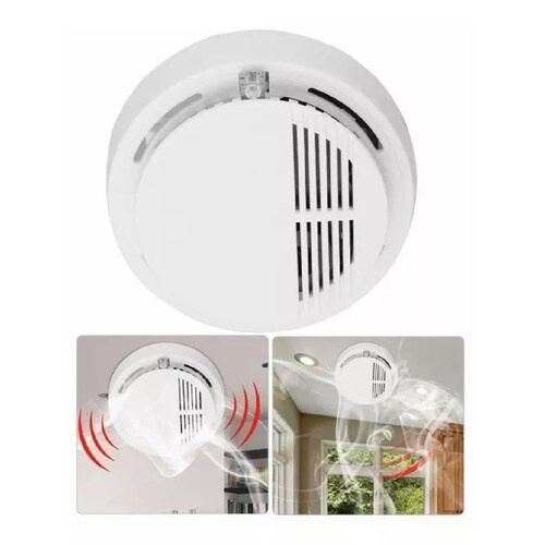 Alarma Inalambrico Detector Humo Contra Incendios Seguridad
