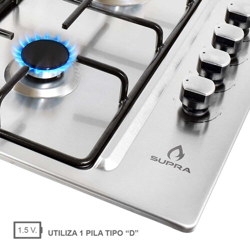 Parrilla Empotrable A Gas Supra De 60 Cm DUMA Con 4 Quemadores