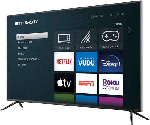 Television onn Smart TV 50 Pulgadas 4k Roku Integrado 3840 x 2160 Pixeles Negro