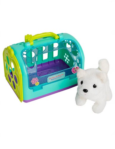 Set veterinario con perrito de peluche con varios movimientos y accesorios