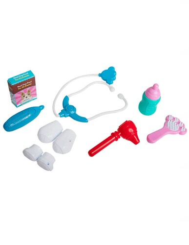 Set veterinario con perrito de peluche con varios movimientos y accesorios