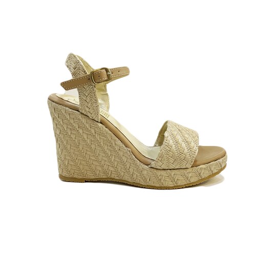 Sandalias Con Plataforma Mujer Oro Rosa Moda Cómodas