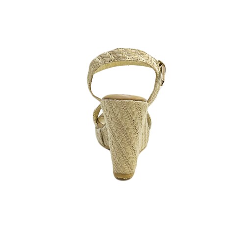 Sandalias Con Plataforma Mujer Oro Rosa Moda Cómodas