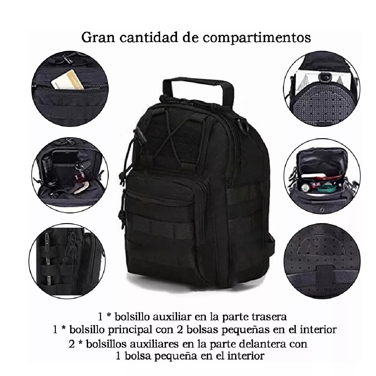 Mochila T ctica Multifunci n Mochila Cuerpo Cruzada Campismo