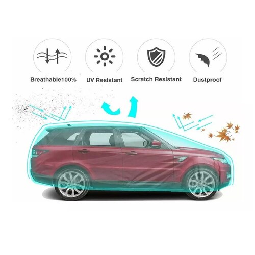Cubierta Funda De Coche Impermeable Para Auto Suv Jeep 4.8m