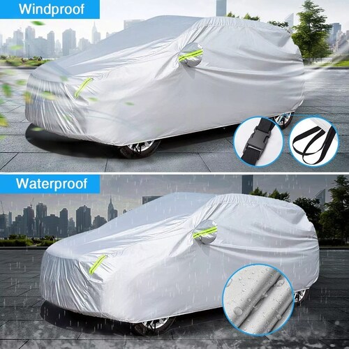 Cubierta Funda De Coche Impermeable Para Auto Suv Jeep 4.8m