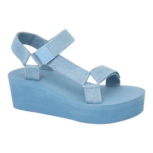 Sandalia Plataforma De Playa Slickers Suela Goma Eva Talla 26.