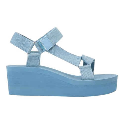 Sandalia Plataforma De Playa Slickers Suela Goma Eva Talla 26.