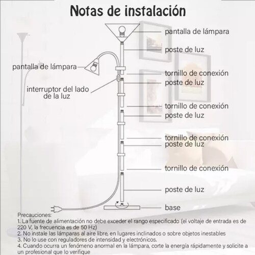 Lampara De Piso Moderna Minimalista Interiorlectura