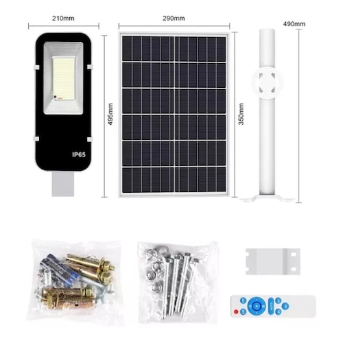 Lámpara Led Solar Luminaria Suburbana Alumbrado Publico 200w