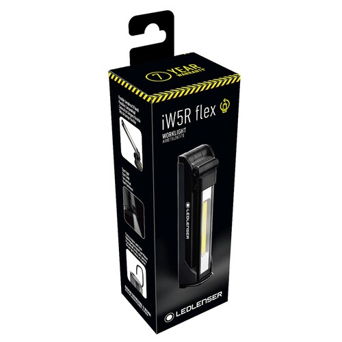 Linterna Recargable de Trabajo iW5R FLEX Negra Ledlenser