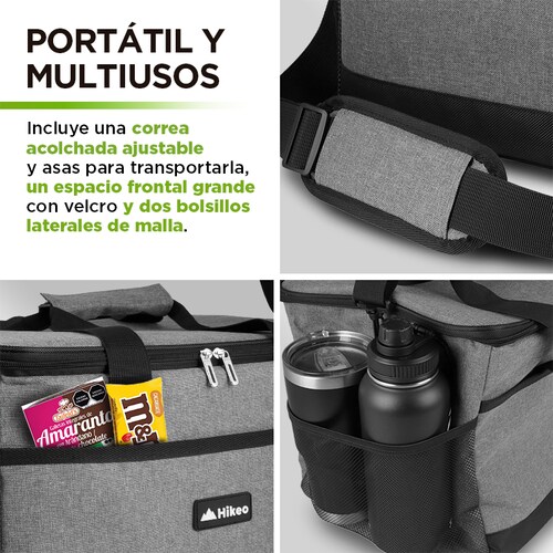 Hielera Térmica Extra Grande Impermeable 30 Litros 36 Latas Hikeo