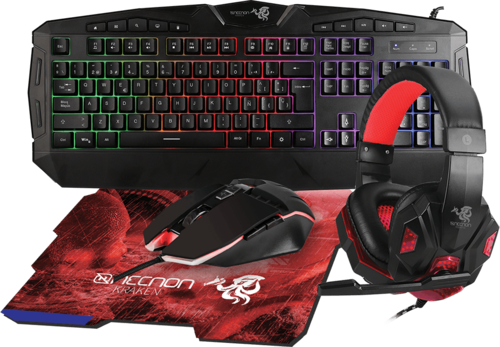 Kit Gaming 4 en 1 Necnon NGC-KRAKEN Rojo