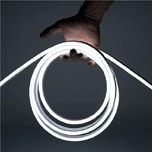 Neon Flex Led Manguera Con Fuente De Alimentación 5 M 12v Luz Blanca Fria