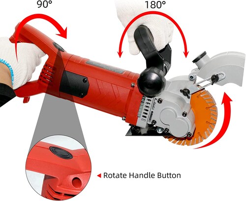 Máquina Electrica para Ranurar Pared Hormigon, Concreto, Granito, 110v 4800w