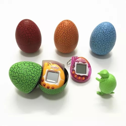 Huevos Tamagotchi Mascota Virtual Juguete Digital Juego Led Azul