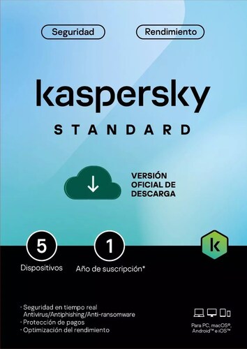 ESD Kaspersky Standard 5 Disp 1 año