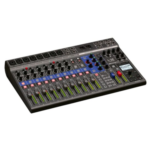 Mezcladora ZOOM L-12 Pasiva/12 canales/USB/Fuente Phantom