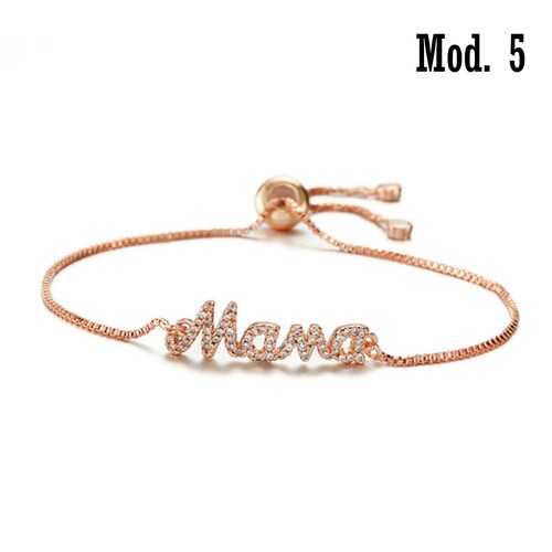 Pulsera Brazalete Regalo Mujer Mamá Joyería Circonia 10 Mayo