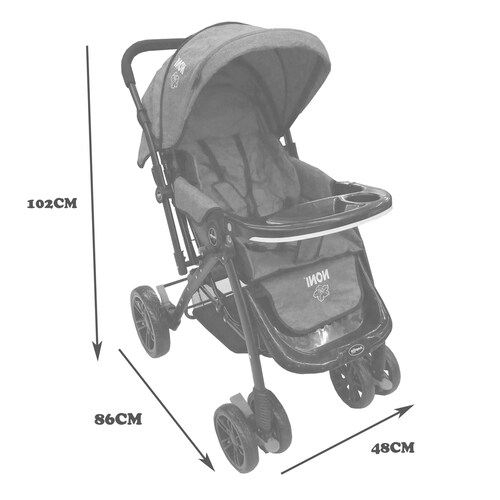 Carriola de Lujo para Bebé Angelin Noni Rosa 555-O