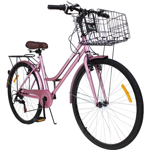 Bicicleta Urbana Vintage R26 Frenos V-brakes Rosa