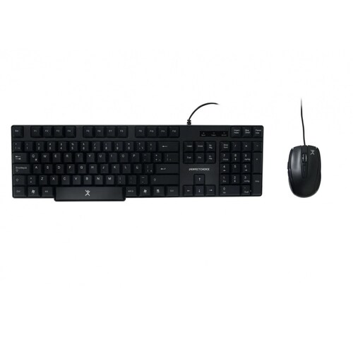 Kit de Teclado y Mouse Perfect Choice PC-200987 Alámbrico USB Negro Resistente a Derrames Español