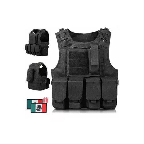 Chaleco Tactico Militar Paintball Tactica Bolsos Removibles