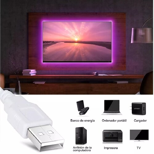 Tira De Luz Led Rgb 2 Rollos De 5m Y 2 Controles