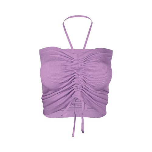 Pack 2 Blusas De Mujer Crop Tops Dama Canalé Blusas Mayoreo