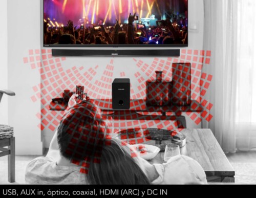 Barra de Sonido con Woofer | Wireless | AWSBH1W-W