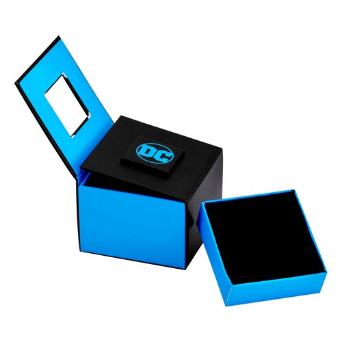 Mancuernillas estilo Batman Murcielago señal  color Plateadas Caja De Regalo 