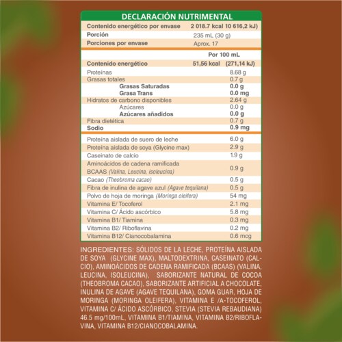 Proteína en polvo Chocolate Keto Pre-workout 22g proteína NO Azúcar Natural 500g