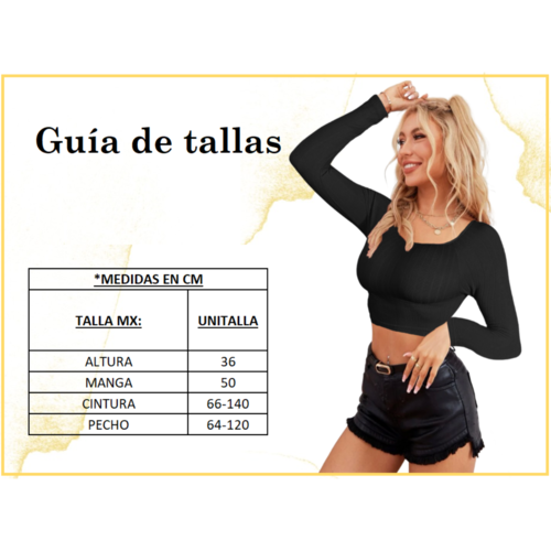Crop Top Mujer Canalé Blusa Dama Playeras Casual Mangas Moda colores claros