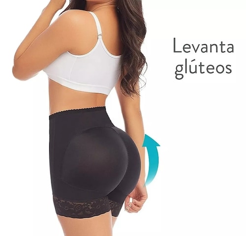 Fajas Colombianas Short Reductor Levanta Cola Control Abdominal, Panty Short Levanta Gluteos con Realce Natural.