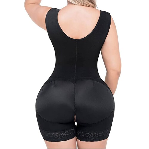 Faja Colombiana Post Operatoria Moldeadora Con Brasier Original 3 Niveles de Broches Alta Compresion