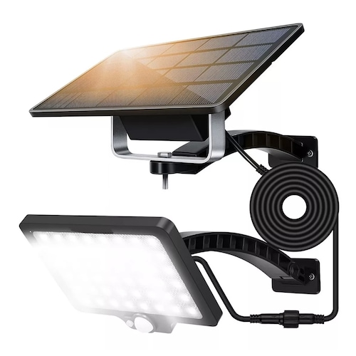 Luz Solar Exterior Lámpara Con Sensor Para Jardín Pared