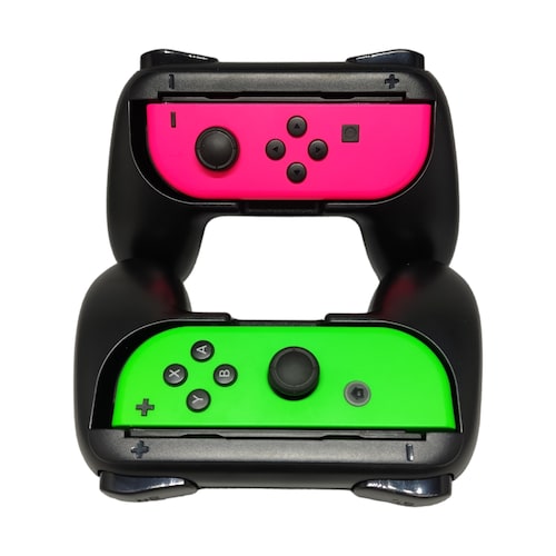 Grips para Joycon de Nintendo Switch Neon/Oled negros Dobe