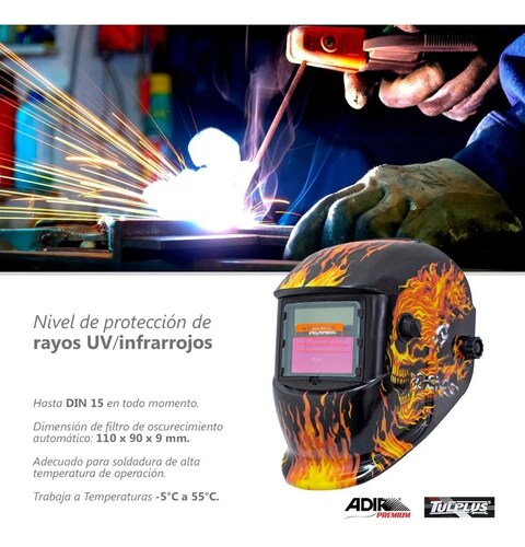 Careta De Soldar Uso Industrial Soldadura Electronica Diseño