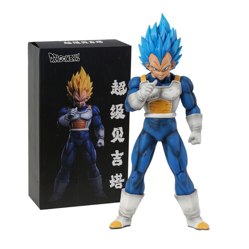 Juguete Muñeco Figura Vegeta Blue Sonriendo Dragon Ball Z Anime 30 CM