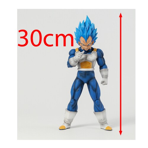Juguete Muñeco Figura Vegeta Blue Sonriendo Dragon Ball Z Anime 30 CM