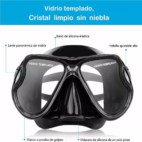 Gafas Anti Niebla Snorkel Mascara Buceo Buceo Snorkel
