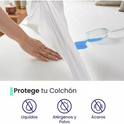 Ubbe Protector Cubre Colchón 100% Impermeable Matrimonial.