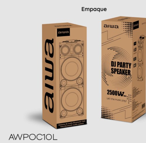 BOCINA AIWA COMBO CON AUDIFONOS