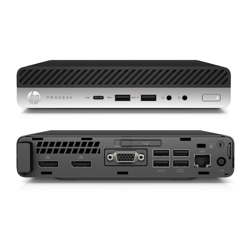 All In One HP 800 G3 Mini- Core i5, 6ta gen- 16GB RAM- 512GB SSD- Monitor 19"- Windows 10 PRO- Equipo Clase A, Reacondicionado..