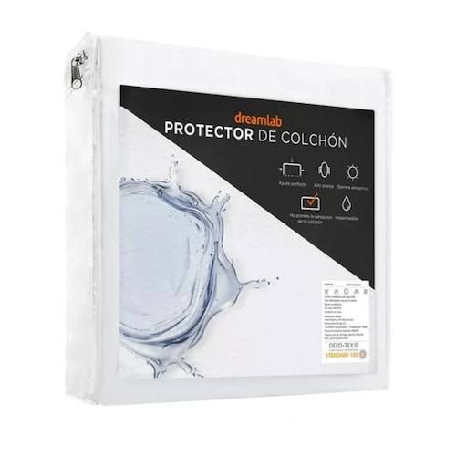 Protector De Colchón Dreamlab 100% Impermeable [matrimonial]